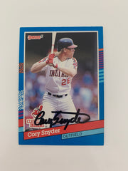 Cory Snyder signed baseball card - Sports card
