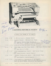 Don Parker and Gene Davis signed program