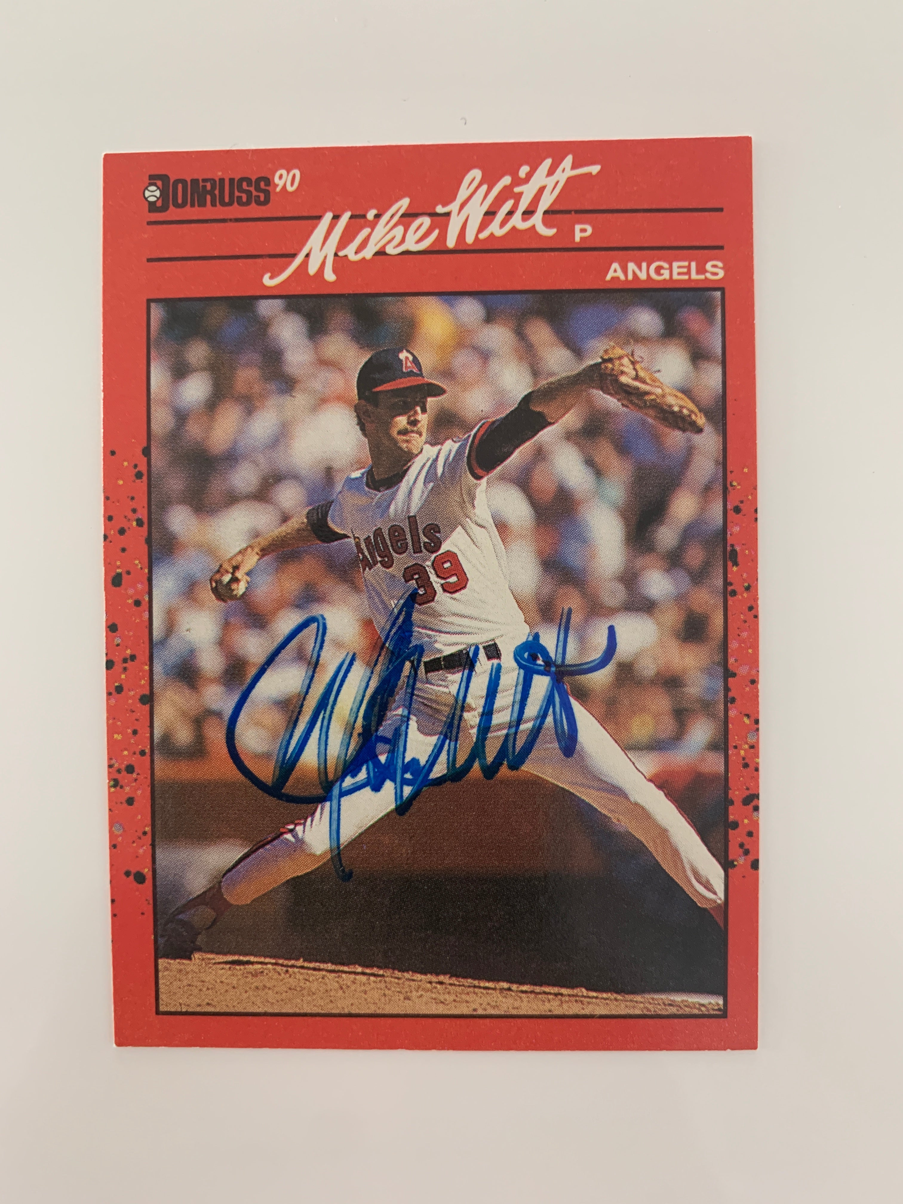Mike Witt signed baseball card - Sports card