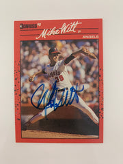 Mike Witt signed baseball card - Sports card