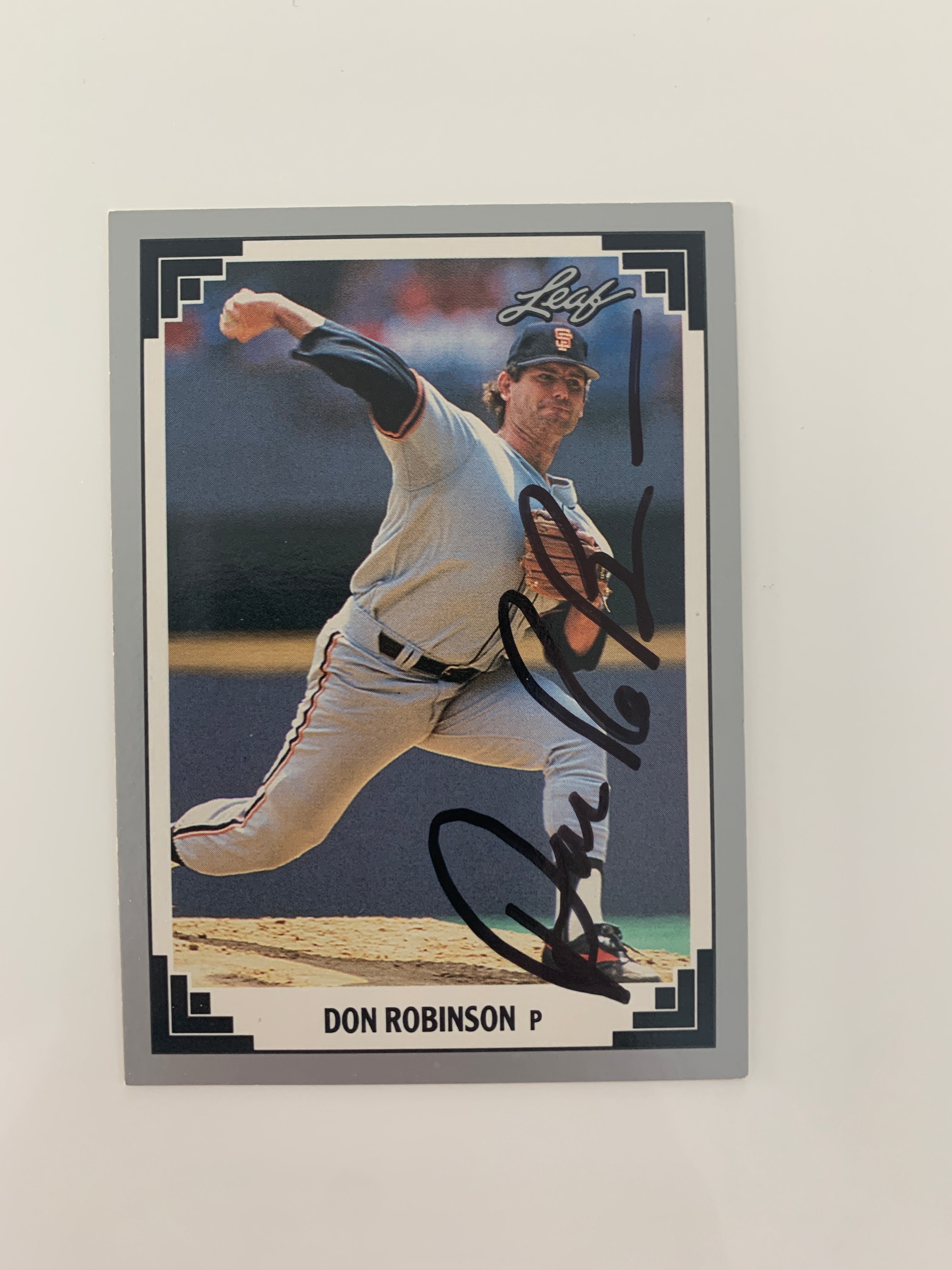 Don Robinson signed baseball card - Sports card