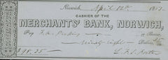 Lafayette Foster signed check-