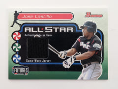 Jose Castillo Baseball Trading Card with 2003 Futures Game Worn Jersey Swatch - Bowman Futures # FG-JC 2004