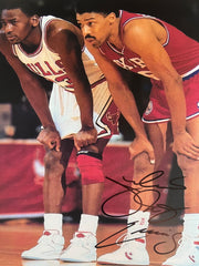 Julius Irving signed photo