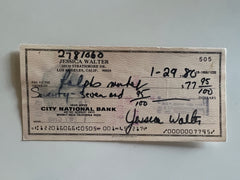 Jessica Walter signed check