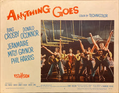 Bing Crosby, Donald O'Connor, Zizi Jeanmaire, and Mitzi Gaynor "Anything Goes" original lobby card