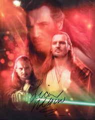 Liam Neeson signed "Star Wars" movie photo