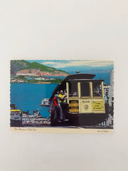 San Francisco Cable Cars vintage post card