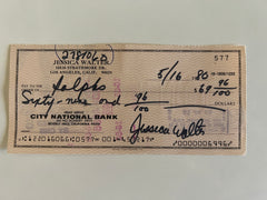 Jessica Walter signed check