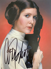 Star Wars Carrie Fisher signed movie photo