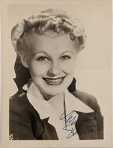 Glenn Miller Orchestra Singer Marion Hutton Signed Photo