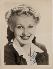 Glenn Miller Orchestra Singer Marion Hutton Signed Photo