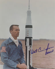 Walt Cunningham signed Apollo 7 photo. GFA Authenticated