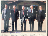 Four Presidents signed photo. GFA Authenticated