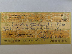 JoAnne Worley signed check