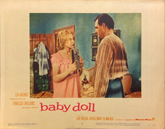 Carroll Baker, Karl Malden, and Eli Wallach "Baby Doll" original Lobby Card