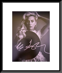 Lady Gaga signed photo