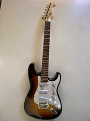 Van Halen band signed guitar