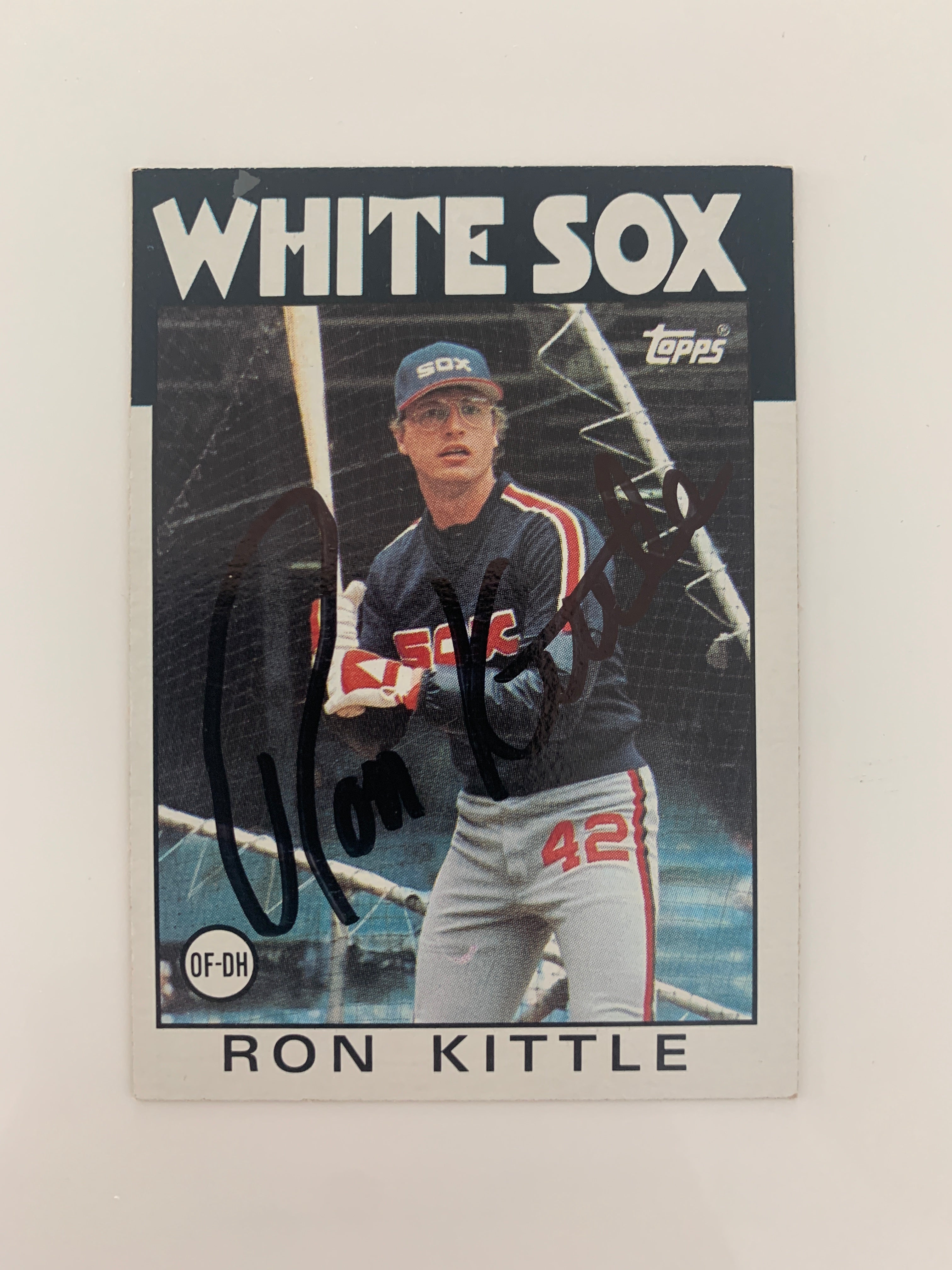 Ron Kittle signed baseball card - Sports card