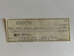 Gloria Pall signed check