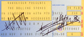 Rolling Stones signed concert tickets - Tickets