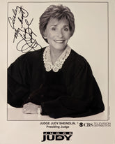 Judge Judy Signed Photo