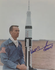 Walt Cunningham signed Apollo 7 photo