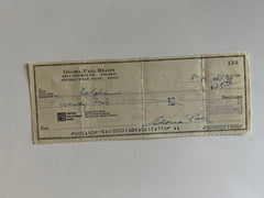 Gloria Pall signed check