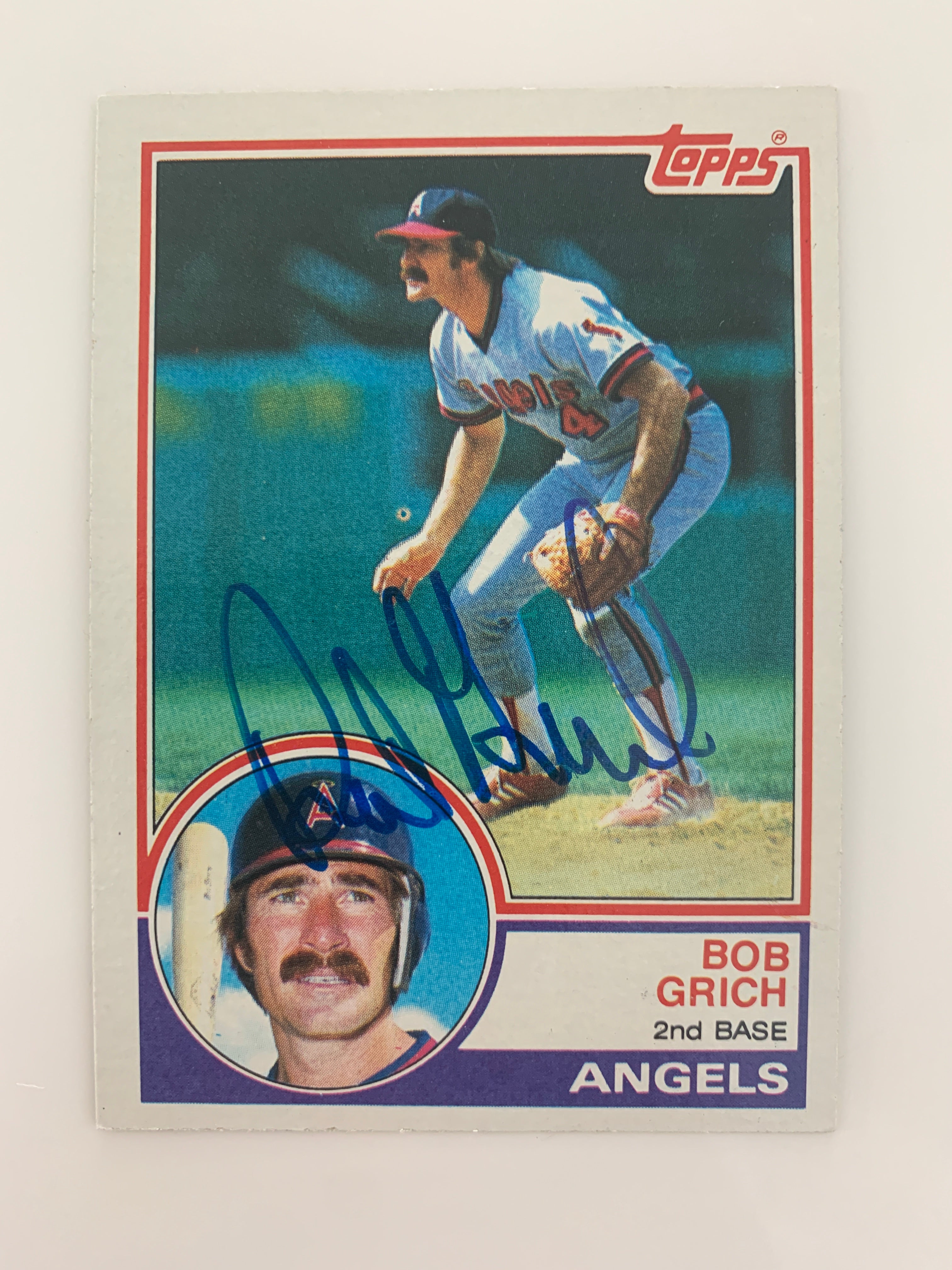 Bob Grich signed baseball card - Sports card
