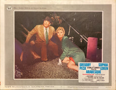 Gregory Peck and Sophia Loren "Arabesque" original lobby card