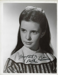 Little Women Margaret O'Brien Signed Photo
