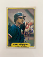 Juan Beniquez signed baseball card - Sports card