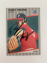 Bobby Thigpen signed baseball card - Sports card