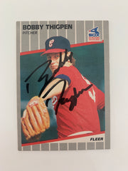 Bobby Thigpen signed baseball card - Sports card