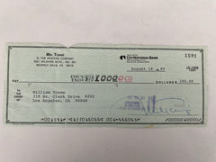 Mel Torme signed check