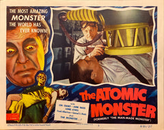 Lon Chaney, Jr. and Lionel Atwill "The Atomic Monster" original Lobby Card