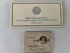 Franklin Mint Collectors Society official membership card and coin