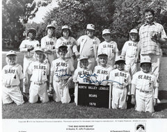 The Bad News Bears Chris Barnes signed movie photo