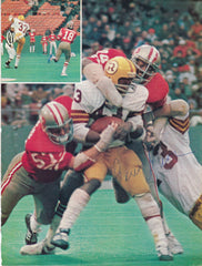 Larry Brown signed magazine photo