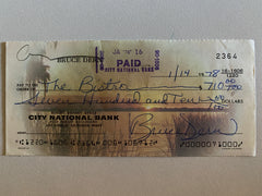 Bruce Dern signed check
