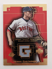 Nomar Garciaparra Baseball Trading Card with Game Used Jersey Swatch - Upper Deck Sweet Spot #NG1 2003