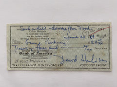 David Hedison signed check