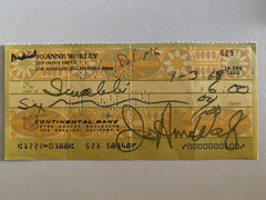 JoAnne Worley signed check