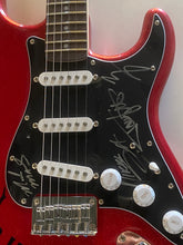 Motley Crue band signed guitar