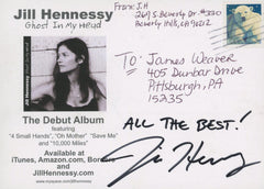 Crossing Jordan Jill Hennessy signed promo postcard