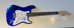 ZZ Top band signed strat style guitar