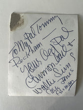 Casey Jones signed note
