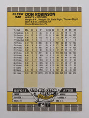 Don Robinson Signed Baseball Trading Card - Fleer #342 1989