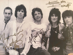 Rolling Stones band signed photo. GFA Authenticated
