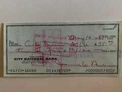 Three Faces Of Eve Joanne Woodward signed check
